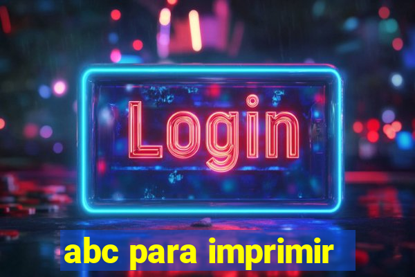 abc para imprimir